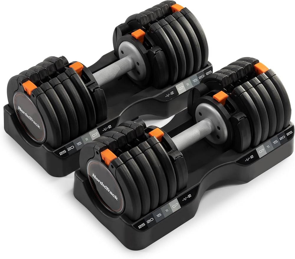 Nordicktrack PAIRE D’HALTÈRES À CHARGE RÉGLABLE (25 KG)
